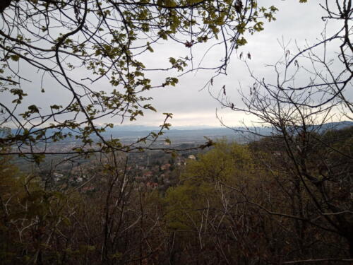 La vista sul percorso